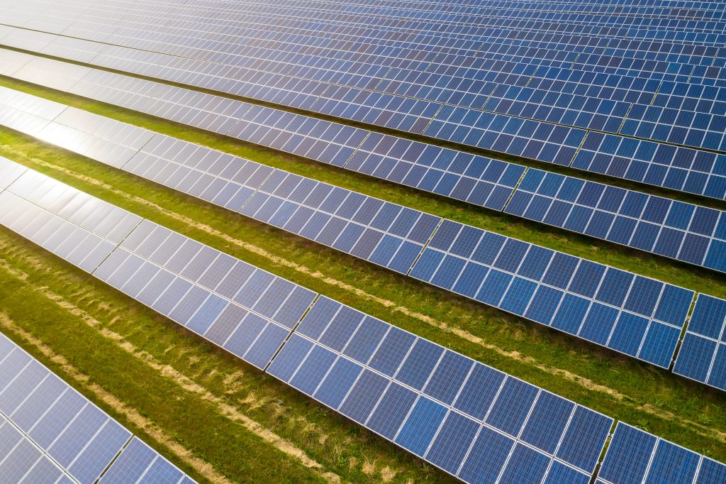 Solar panels background